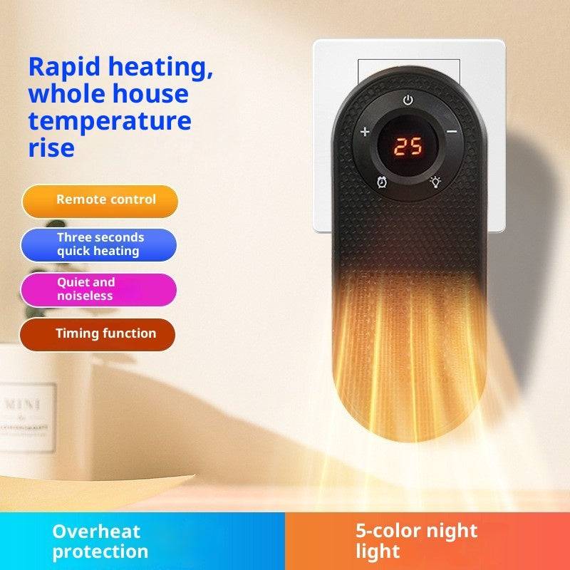 Small Heater 180 Degree Rotatable Electric Heater With Remote LED Display