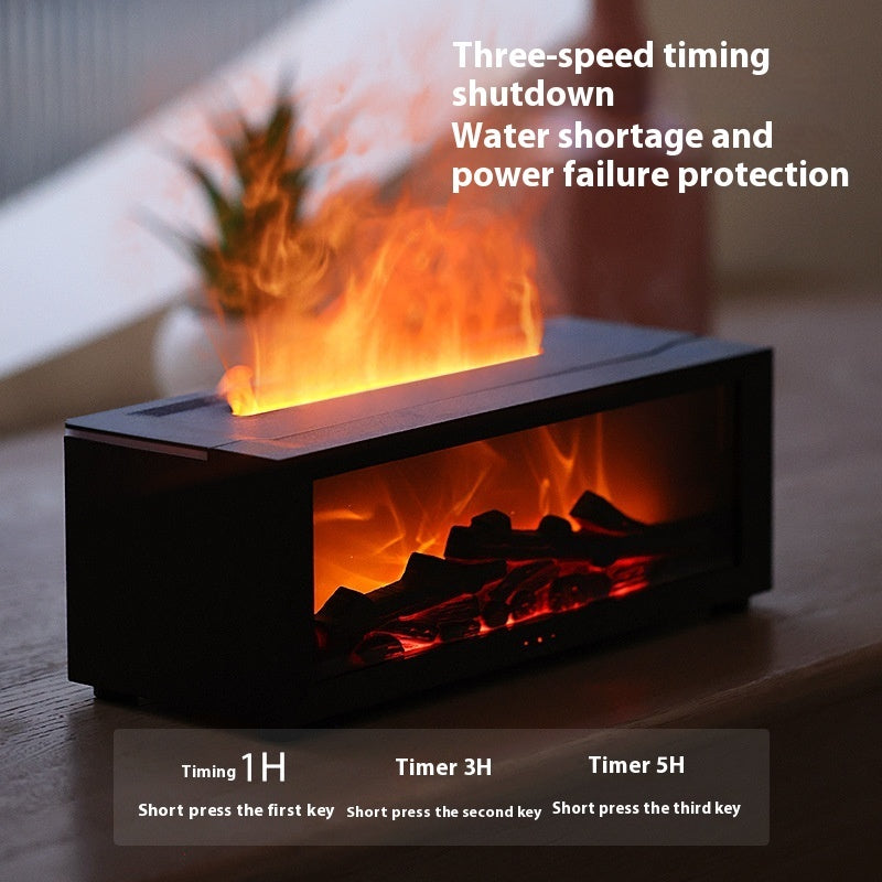 New Colorful Fog Volume Flame Humidifier 3D Flame Fireplace Machine