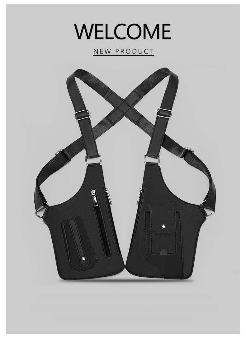 Men's Retro Underarm Backpack Belt Bag