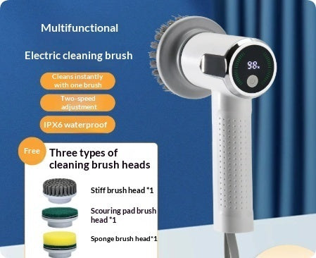 Multifunctional Smart Display Electric Cleaning Brush