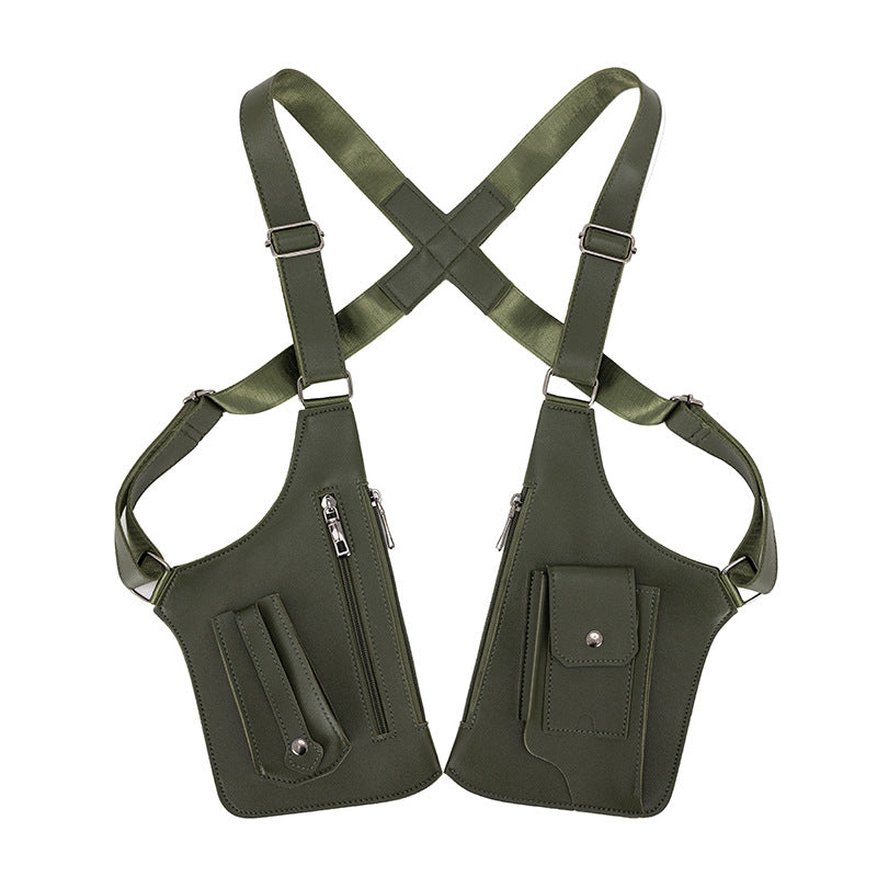 Men's Retro Underarm Backpack Belt Bag