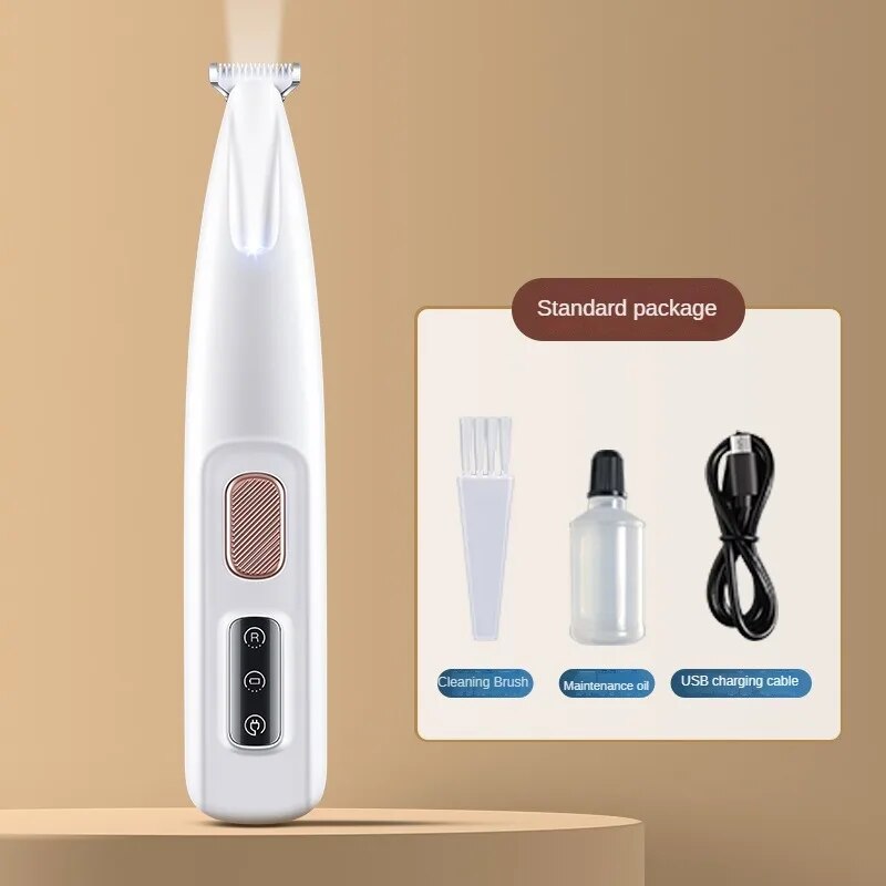 New Fully Waterproof Pet Hair Trimmer With LED Display & LED Light