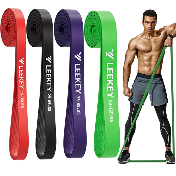 LEEKEY Resistance Bands Exercise Bands Pull Up Assist Bands - Workout Bands Set - Mobility Band Powerlifting Bands for Men and Women Fitness Training Physical TherapyHome Workouts