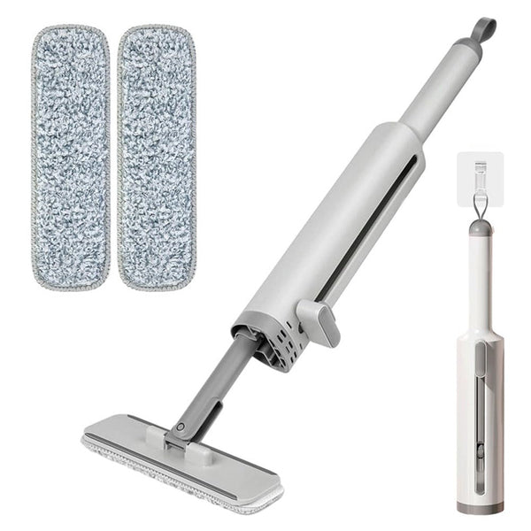 Rotatable Self-Squeeze Mini Mop With Crevice Brush Hand Wash