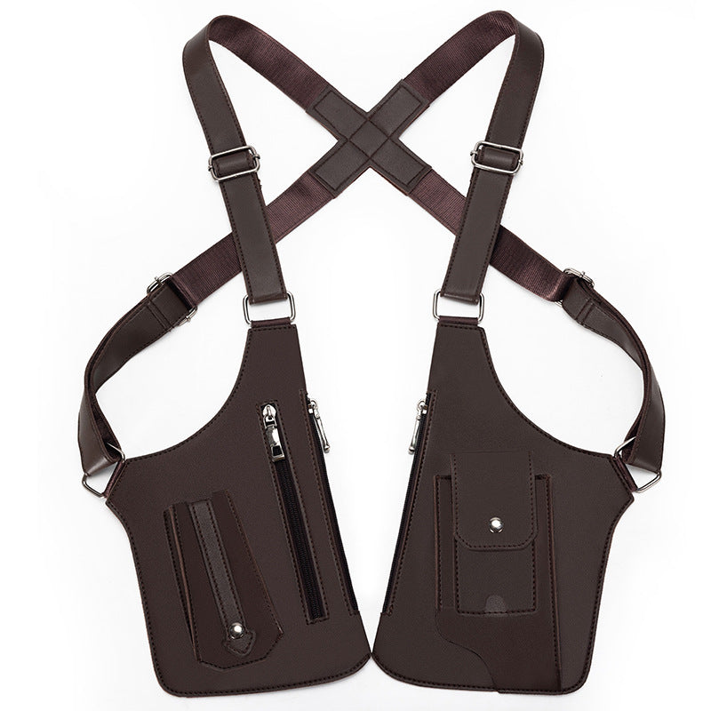 Men's Retro Underarm Backpack Belt Bag