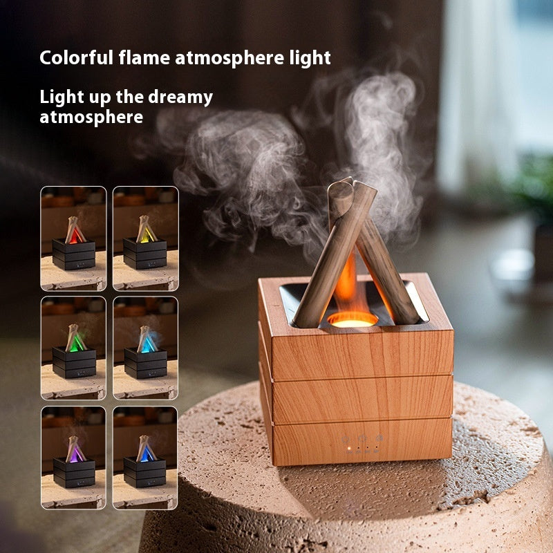 New Flame Effect Aromatherapy , 7-Color LED Light