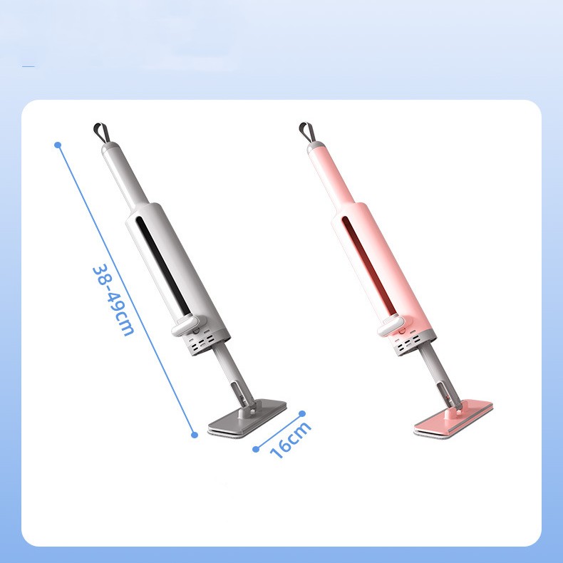 Rotatable Self-Squeeze Mini Mop With Crevice Brush Hand Wash