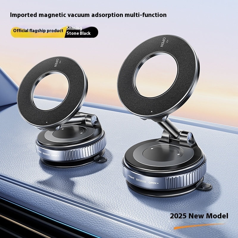 Magnetic Phone Holder With Vacuum Suction Foldable Adjustable