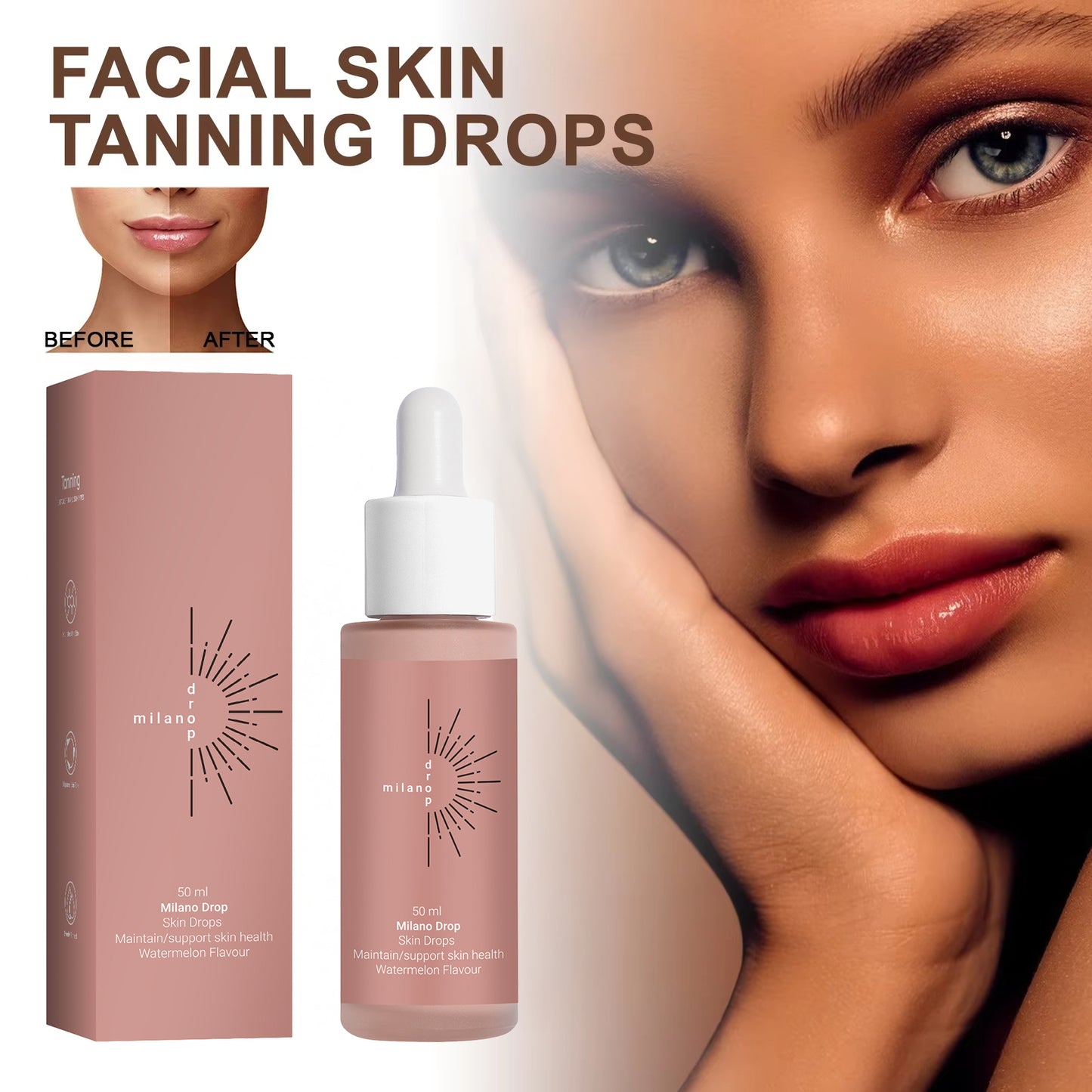 Tanning Face Serum , Repair Skin Serum