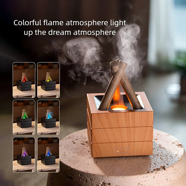 New Flame Effect Aromatherapy , 7-Color LED Light