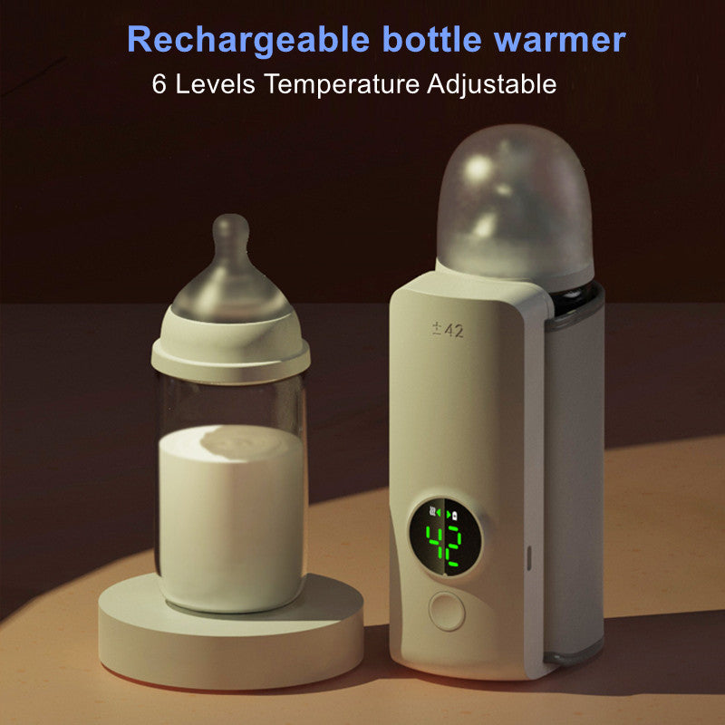 New Portable Wireless Rechargeable Baby Bottle Warmer