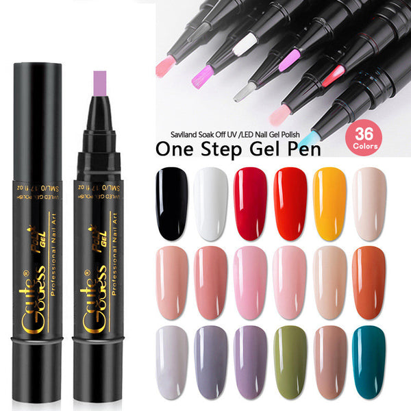 3 In 1 Nail Glue Pen  One-step Glue Phototherapy