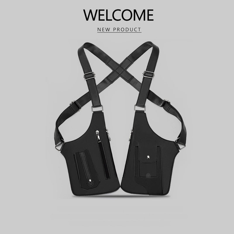 Men's Retro Underarm Backpack Belt Bag