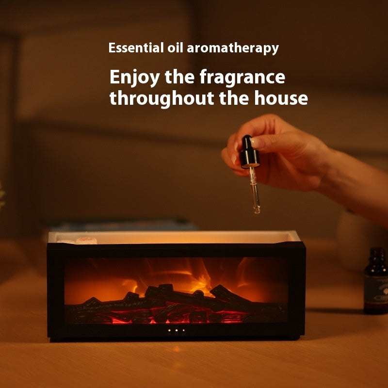 New Colorful Fog Volume Flame Humidifier 3D Flame Fireplace Machine