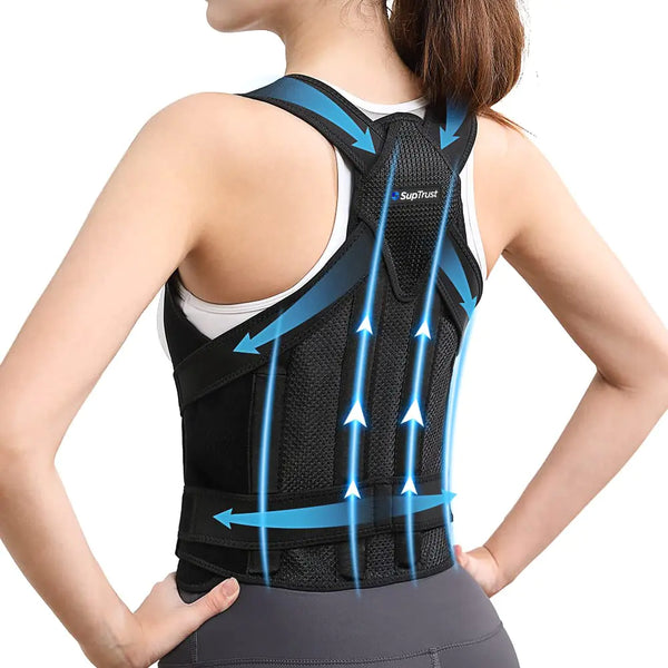 Back Brace Posture Corrector for Women and Men Back Support Belt for Women Upper Back Brace for Posture Back Straightener Posture Corrector Upper and Lower Back Pain Relief Sciatica Pain Relief