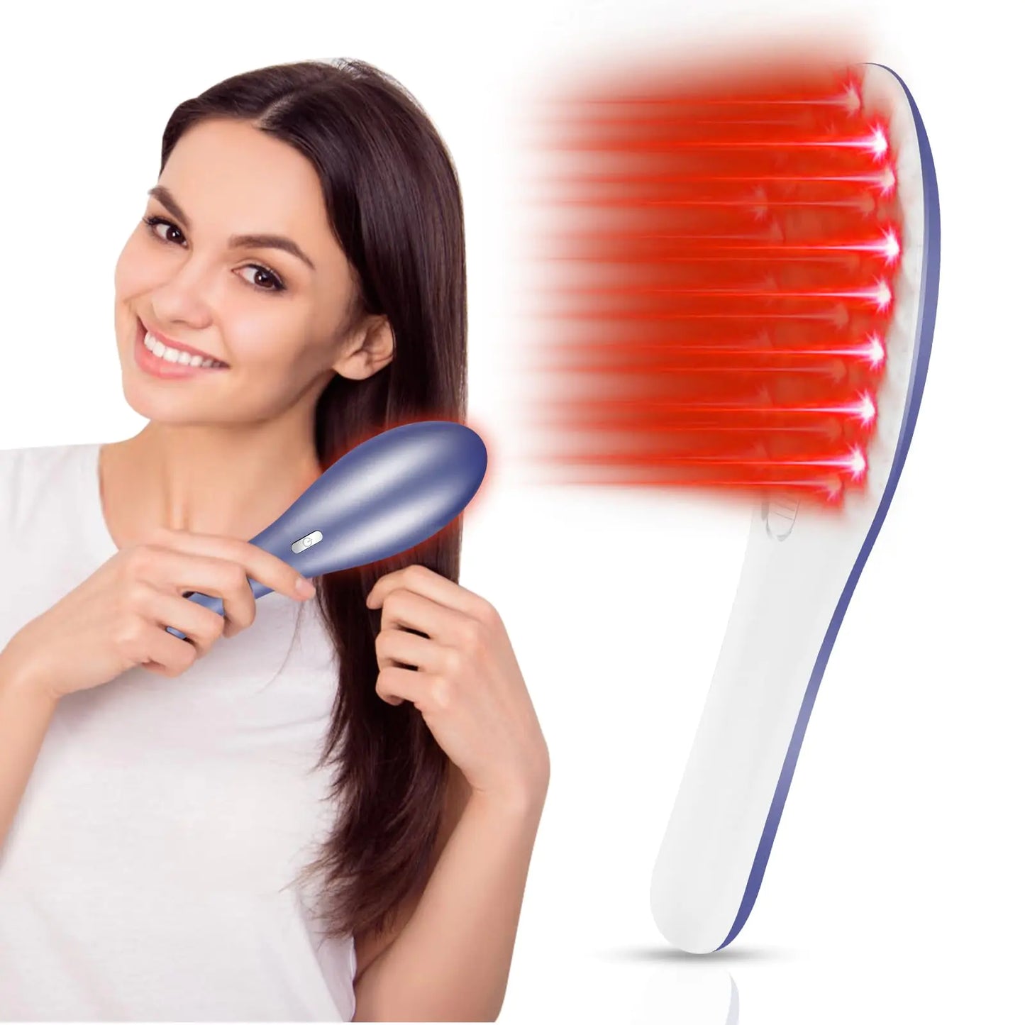 Laser Therapy Hair Growth CombLaser Hair Growth Device Electric Scalp Massager promote hair growth in women and men